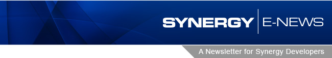 Synergy E-News - A Newsletter for Synergy Developers