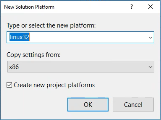 Selecting a platform for a new configuration