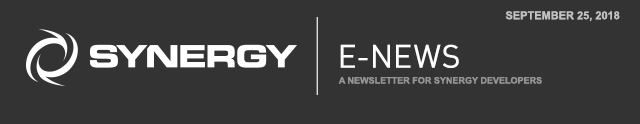 SynergyDE E-News - A Newsletter for Synergy Developers